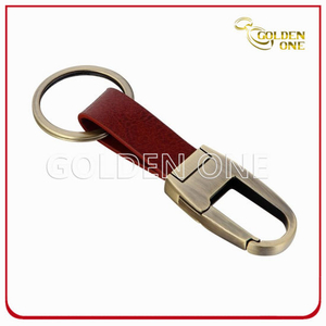 Promotion Multifunktions-Metall-Schlüsselanhänger mit PU-Leder
