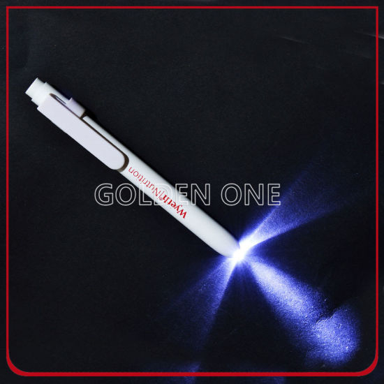 Promotion Custom Printed Outdoor Metal LED Fackel-Taschenlampe