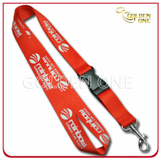 Kundenspezifischer Wärmeübertragungsbedruckter Polyester-ID-Kartenhalter Lanyard