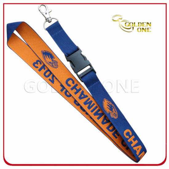 Liefern Sie personalisiertes Lanyard aus Polyestergewebe mit Metallhaken