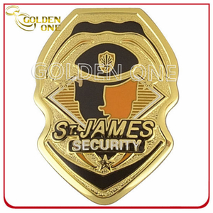 Custom Copper Stamped Gold Finish Military Emblem