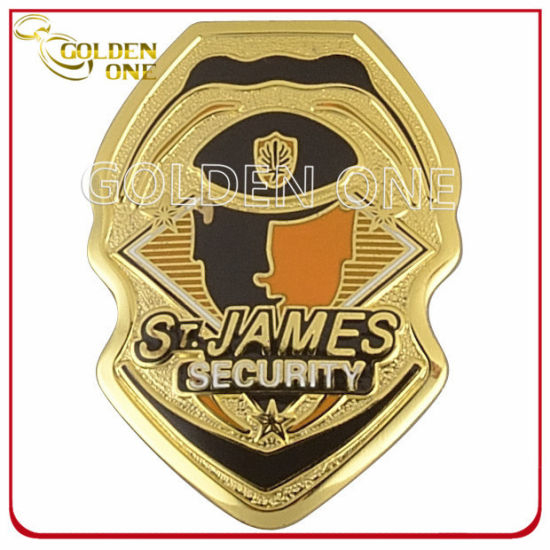 Custom Copper Stamped Gold Finish Military Emblem