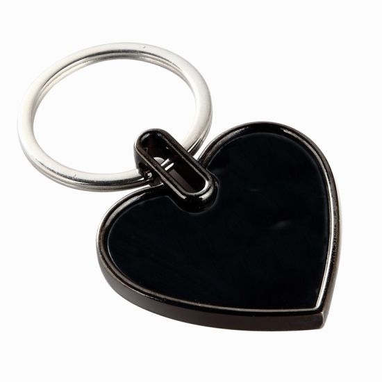 Werbegeschenk Herzform Kundenspezifische Gravur Metall Schlüsselanhänger