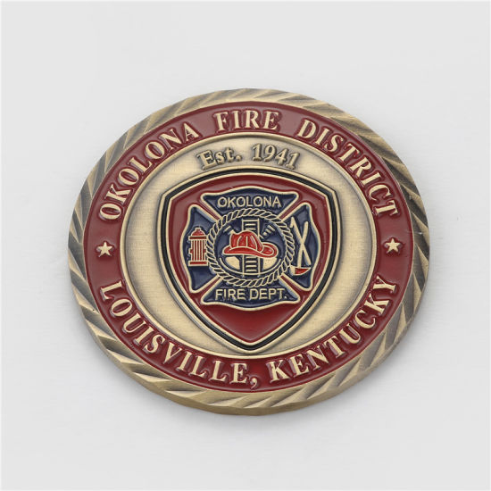 Custom Us Police Officemetal Soft Emaille Challenge Coin
