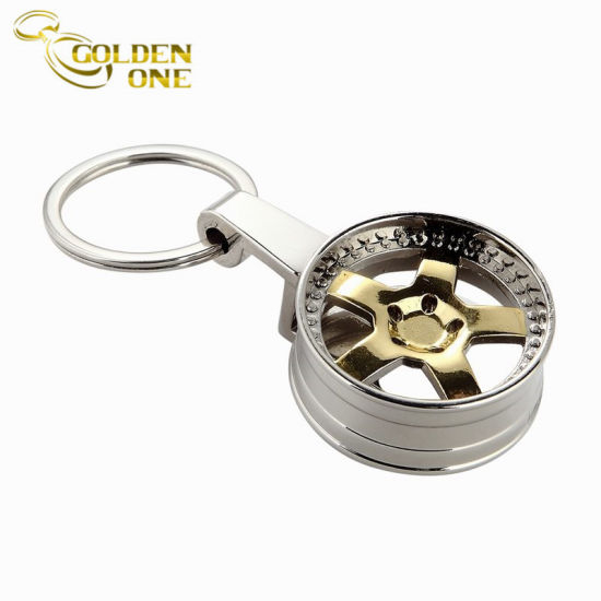 Kundenspezifischer Chrom-polierter Andenken-Metallschlüssel-Kette