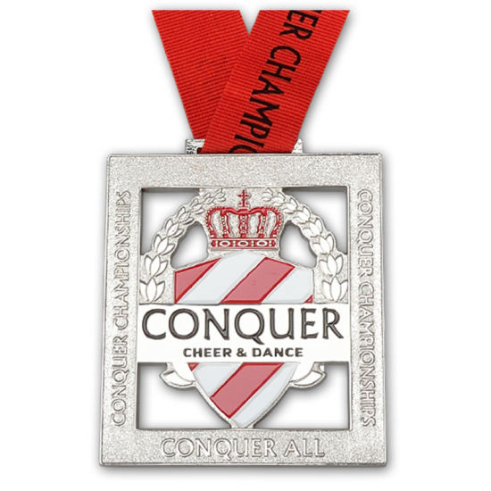 Rugby-Meisterschaft Antik-Messing-Medaille mit weicher Emaille