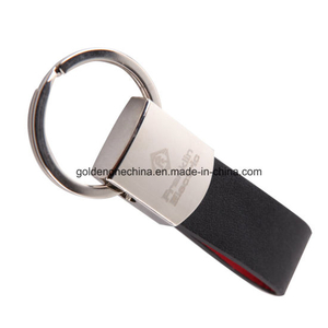 Promotion-Leder-Schlüsselanhänger mit individueller Gravur (LK104)