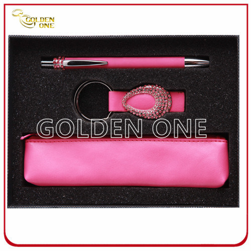 Lady′s Gift Keychain und Metal Pen Werbegeschenkset