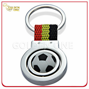 Personalisierter Fußball-Thema-Entwurf drehen Metallschlüsselkette