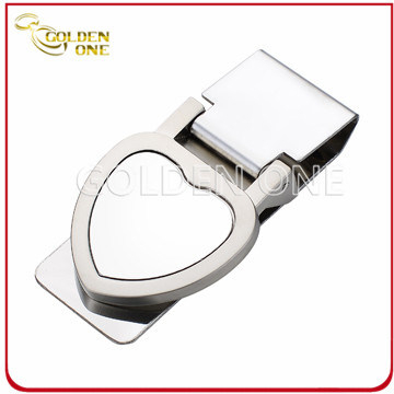 Souvenir Geschenk Kreatives Design Herzform Geldscheinklammer aus Metall