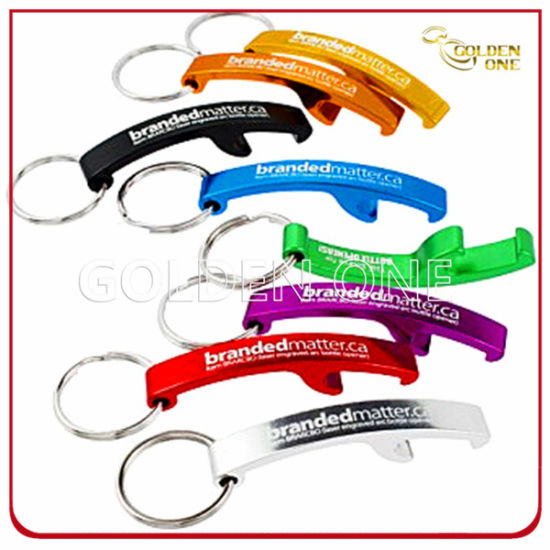 Werbegeschenk Metall Aluminium Flaschenöffner Schlüsselanhänger