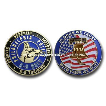 Antike Messing-Druckguss-Zinklegierung, benutzerdefinierte 3D-Souvenir-Münze