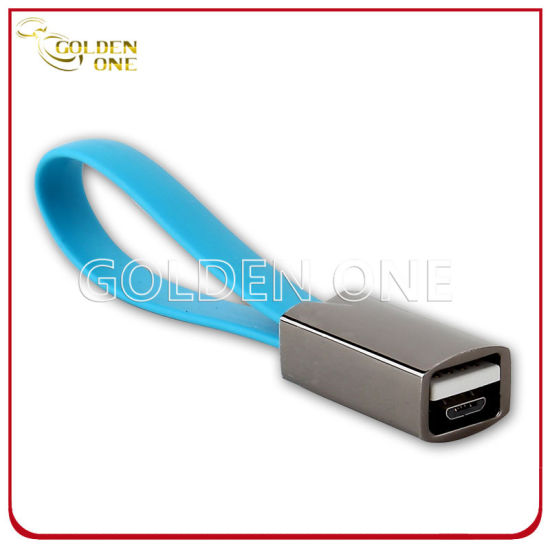 Neues Design Multifunktionaler abnehmbarer Schlüsselanhänger aus Metall mit USB-Kabel