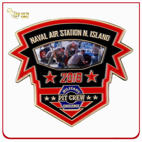 Custom Shield Antik Messing Metall Münze