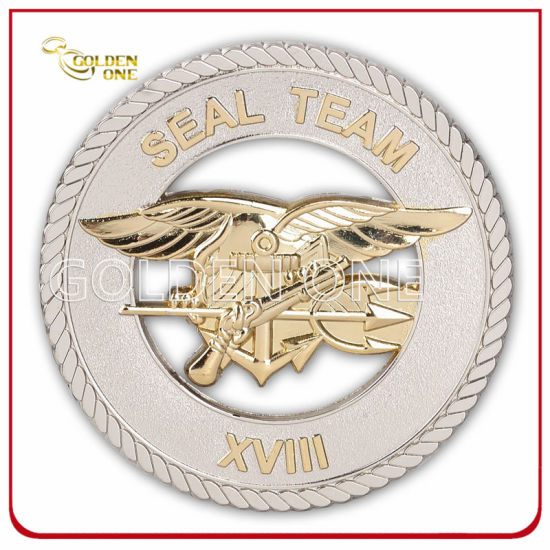 Promotion Custom Antique Gold 3D Challenge Metallmünze