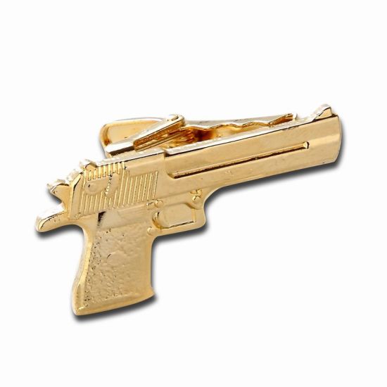 Brillenform, neuartiges Design, kundenspezifische Krawattenklammer aus splitterbeschichtetem Metall