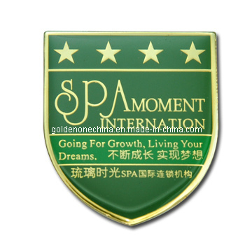 Geprägtes Metall-Emblem mit vernickeltem Metall-Emblem