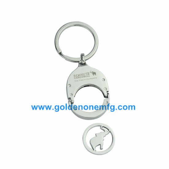 Emaille Starfish Shiny Nickel Metal Schlüsselanhänger für Promotion