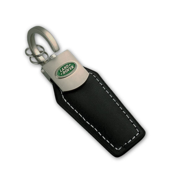 Deluxe Echtleder-Schlüsselanhänger mit 2 Ringen