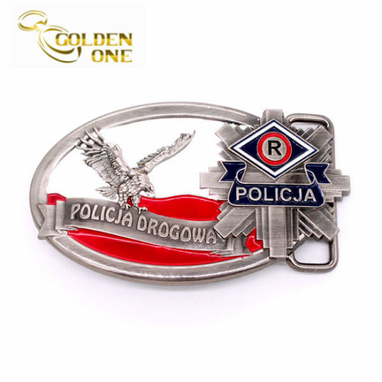 Mode-Accessoires Großhandel Custom Design Logo Souvenir Geschenk Emaille 3D Military Metal Gürtelschnalle