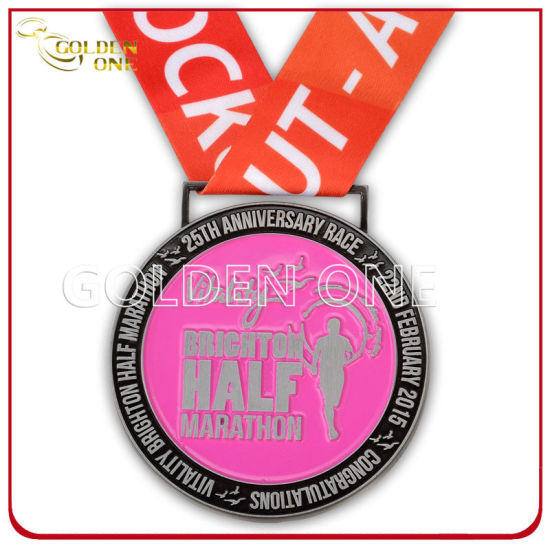 Custom Antique Finish Halbmarathon Award Medaillon