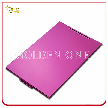 Ausgefallenes Design Hochwertiger quadratischer Aluminium-Schminkspiegel