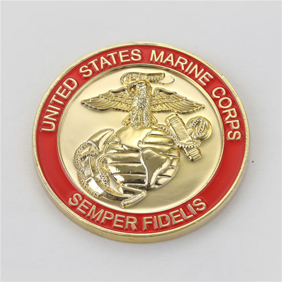 Fabrik Hochwertige benutzerdefinierte Chile US Militär Cop Messing Armee antike Metallmünze