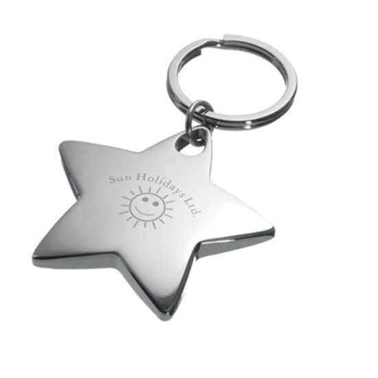 Flaschenöffner-Schlüsselanhänger aus Metall mit individueller Prägung und Füllung