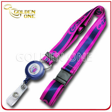 Personalisiertes Polyester-ID-Kartenhalter-Lanyard mit Ausweisrolle