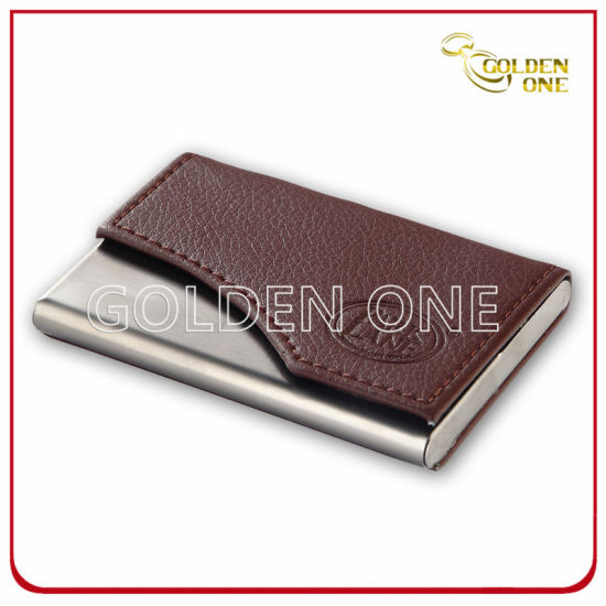 Förderung Heißer Verkauf PU Leder Namenskartenhalter