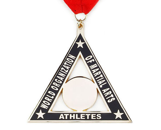Custom Triangle Shape Athletics Hard Emaille Medaillon