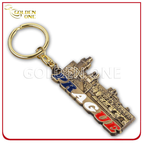 Kundenspezifisches Andenken-Geschenk-Metall Keychain des Entwurfs-3D (CK44)