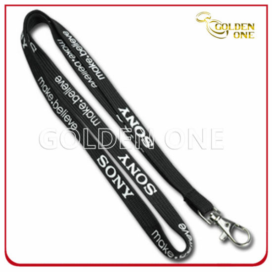 Kundenspezifischer Wärmeübertragungsbedruckter Polyester-ID-Kartenhalter Lanyard