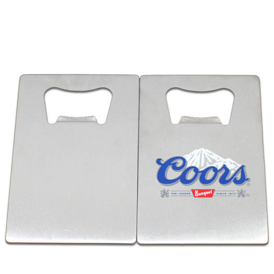 Pocker Card Personalisierter gravierter Bierflaschenöffner aus Metall
