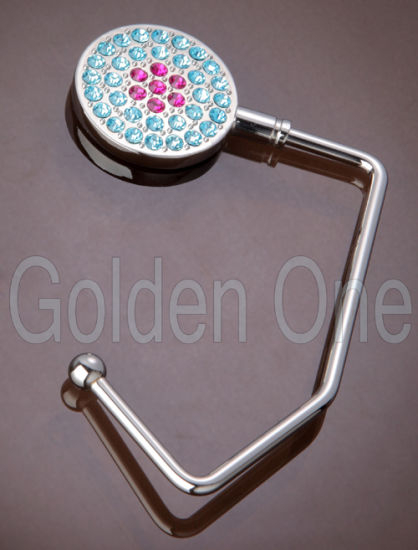 Feine Qualität Kristallstein Dekoration Metall Taschenhaken