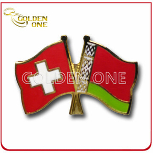 Promotion Souvenir Soft Emaille Cross Flag Emaille Pin