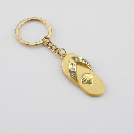 Antiker Flaschenöffner-Schlüsselanhänger aus vernickeltem Metall