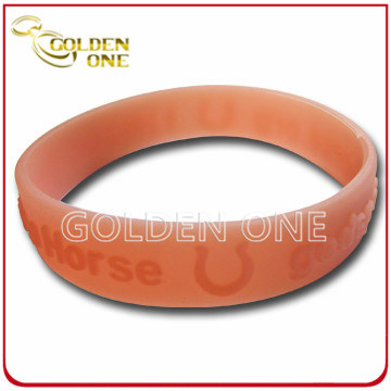 Mode-kundenspezifisches leuchtendes buntes gedrucktes Logo-Silikon-Armband