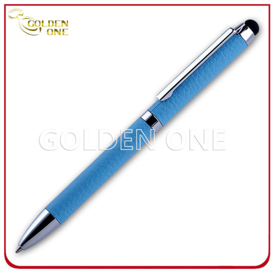 Touchscreen-Stylus-Kugelschreiber aus Leder für Mobiltelefone