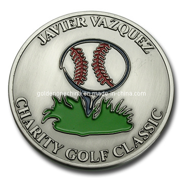 Benutzerdefinierte hochwertige Münze aus antikem Messing mit 3D-Prägung