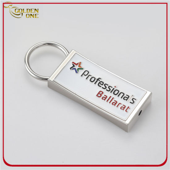 Kundenspezifisch bedruckter Schlüsselanhänger aus Metall im Sun&Beach-Stil