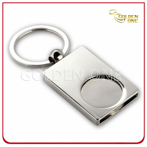 Personalisierter Perlen-Schlüsselanhänger aus vernickeltem Metall
