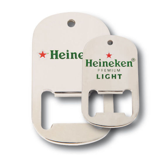 Benutzerdefiniertes Epoxid-Logo aus Metall mit Magnet-Flaschenöffner