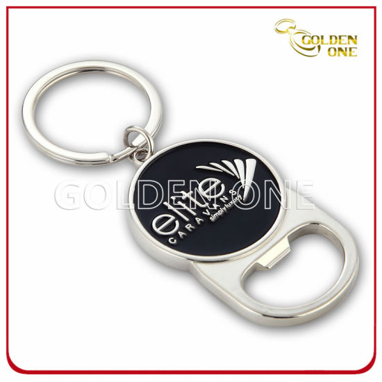 Hochwertiger Flaschenöffner-Schlüsselanhänger aus weichem Emaille-Metall