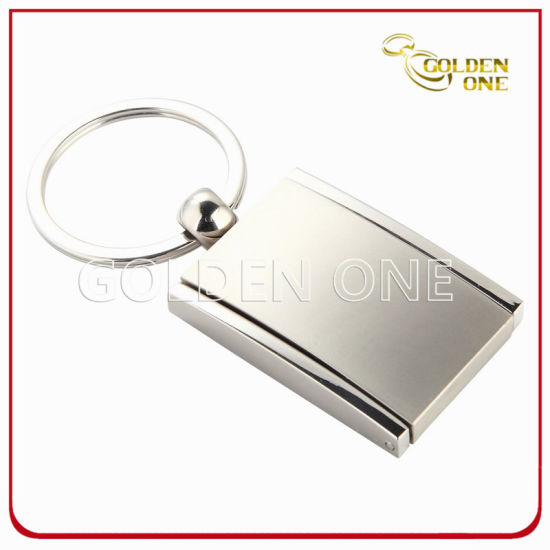 Promotion-Zinklegierungs-Fotorahmen-Schlüsselkette