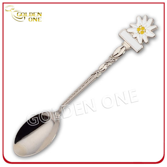 Kundenspezifischer Zinklegierungs-Nickel überzogener Andenken-Geschenk-Metalllöffel