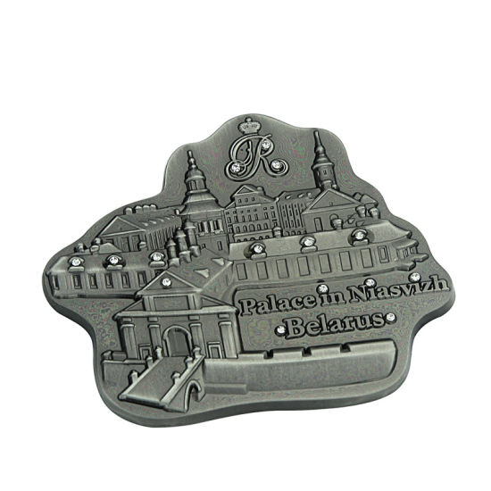 Kundenspezifischer 3D-Druckguss Antik überzogener weicher Emaille-Metall-Kühlschrankmagnet