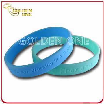 Personalisiertes hochwertiges Silikonarmband mit konkavem Logo