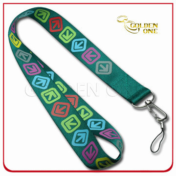 Werbegeschenk Günstige Wärmeübertragungsdruck Polyester Lanyard Strap