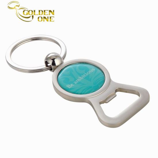 Souvenir-Geschenk Individuell bedruckter Flaschenöffner-Schlüsselhalter aus Metall